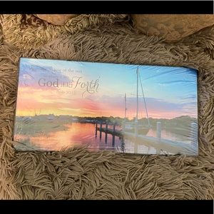 Sunset picture with Scripture from the Bible.